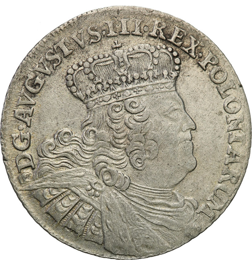 August III Sas. Ort (18 groszy) 1755, Lipsk